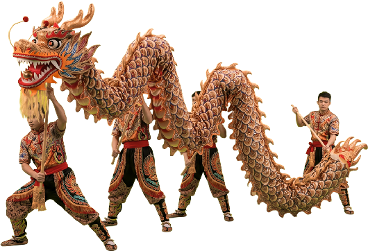 Un dragon danzando