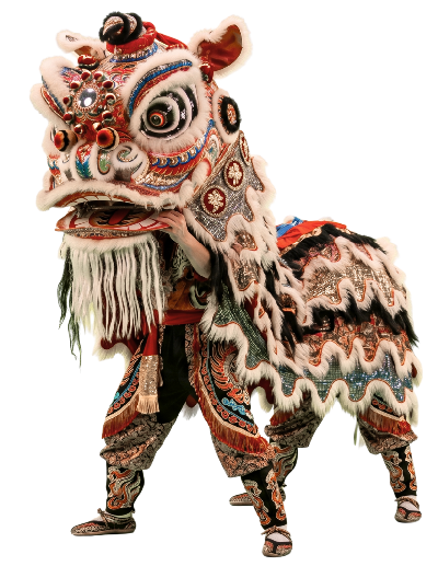 Dragon leon representando a china